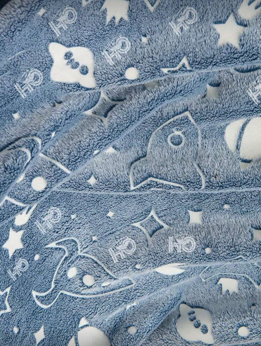 Glow in the dark fleece blanket