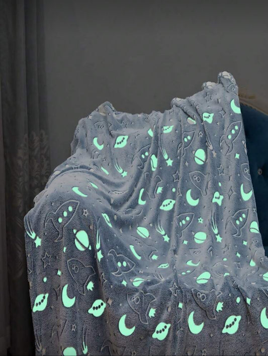 Glow in the dark fleece blanket
