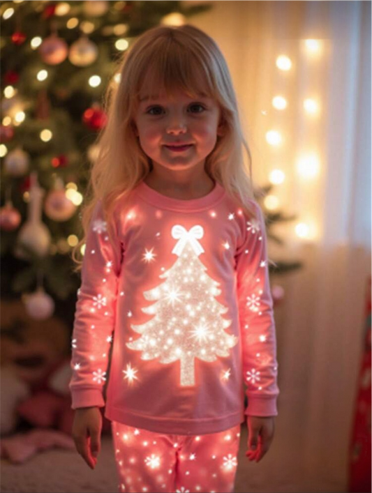 Pink Christmas Pj Set
